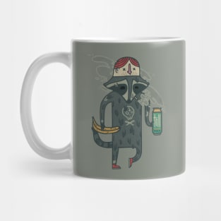 Raccoon wearing human "hat" Mug